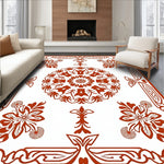 Harvest Bloom Medallion Featuring Layered Floral Silhouettes (Brown) - ODIKA