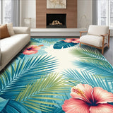 Colorful Hawaiian Leaf Design(Blue)