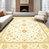 Ethereal Beige Runner for Hallway Central Asian Style(Beige)
