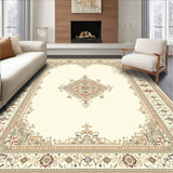 Heirloom Inspired Medallion Area with an Ornate Centerpiece Design(Beige)