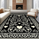 Romantic Spiral with Vintage Filigree Accents (Black)