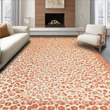 Boho Leopard Print Unique Spot for Entryway(Orange)