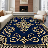 Ornate Baroque Scrollwork Filigree Majesty(Blue)