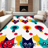 Retro Christmas Cat Illusion with Interlocking Lightbulb(Red)