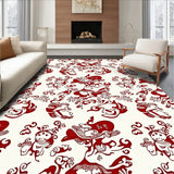 Twinkling Snow Globe Inspired with Charming Frosty Figure Artwork(Red)