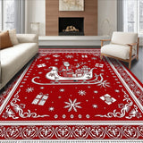 Merry Gift Delivery Sleigh Decorative(Red)
