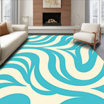 Retro Wave with Fluid Stripes and Dynamic Energy (Blue) - ODIKA