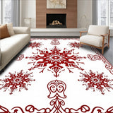 Festive Starburst Motif with Interlaced Snowflake Embellishments(Red)