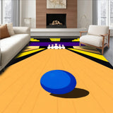 Bowling Alley Lane Pins Ball(Brown)