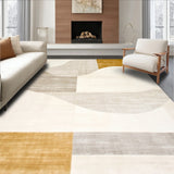 Cream & Beige Contemporary Abstract Art for Floor Decor(Beige)