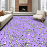 Boho Arrows with Interlocking Monochrome Lines and Artful Dots(Purple)