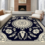 Vintage Medallion Artistry Tapestry Classic Heirloom Treasure(Blue)