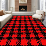 Festive Plaid Tartan with Classic Check and Holiday Charm(Red)