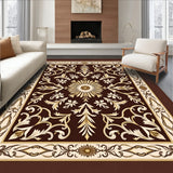 Paisley Scrollwork with Vintage Botanical Flourish Accents(Brown)