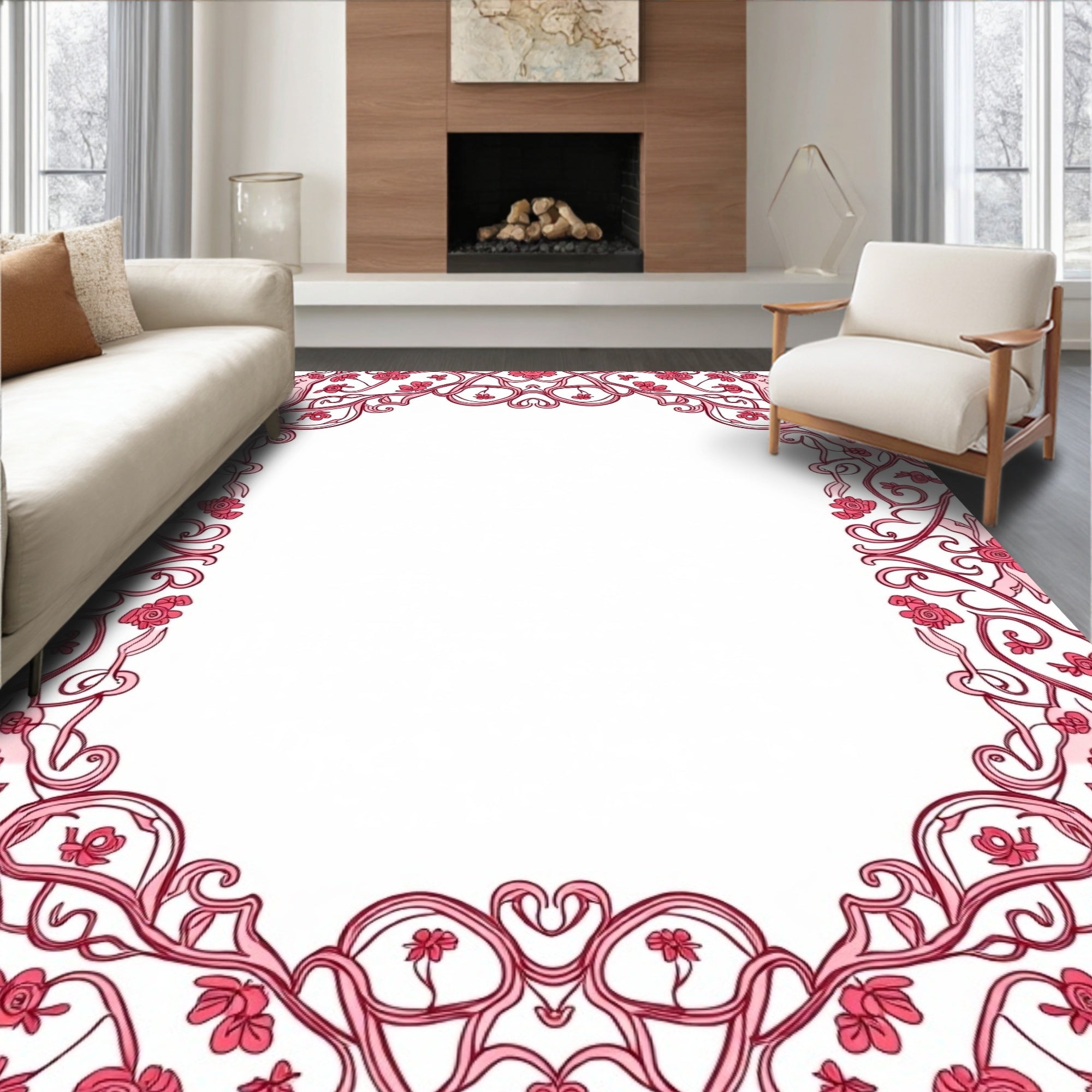 Enchanted Garden Floral Vine Lattice Wonderland (Pink) - ODIKA