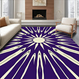 Sunburst Radiating Spoke with Art Influence(Purple)