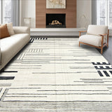 Abstract Geometric Ivory(Black)