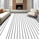Classic Crisp Pinstripe with Minimalist Vertical Lines(Black)
