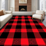 Buffalo Check Farmhouse Style Holiday Decorative(Black)