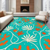 Ocean Wave Spiral Design with Coral Reef(Blue)