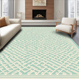 Transitional Lattice Trellis Interwoven Maze(Turquoise)