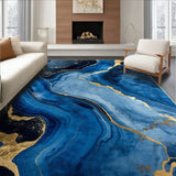 Sophisticated Gold Accented Design(Blue)