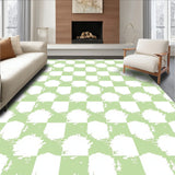 Gingham Grid Farmhouse Crosshatch Design(Green)