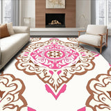 Dreamcatcher Medallion Interlocking Floral Lattice Design(Pink)