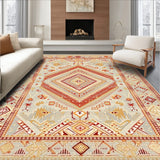 Intricate Beige Area Featuring Terracotta and Gold Accents(Gray)