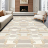 Elegant Area Subtle Geometric in Beige Tones(Beige)