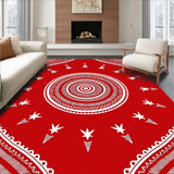Whimsical Pinwheel Starlight Boho Accent Throw(Red)