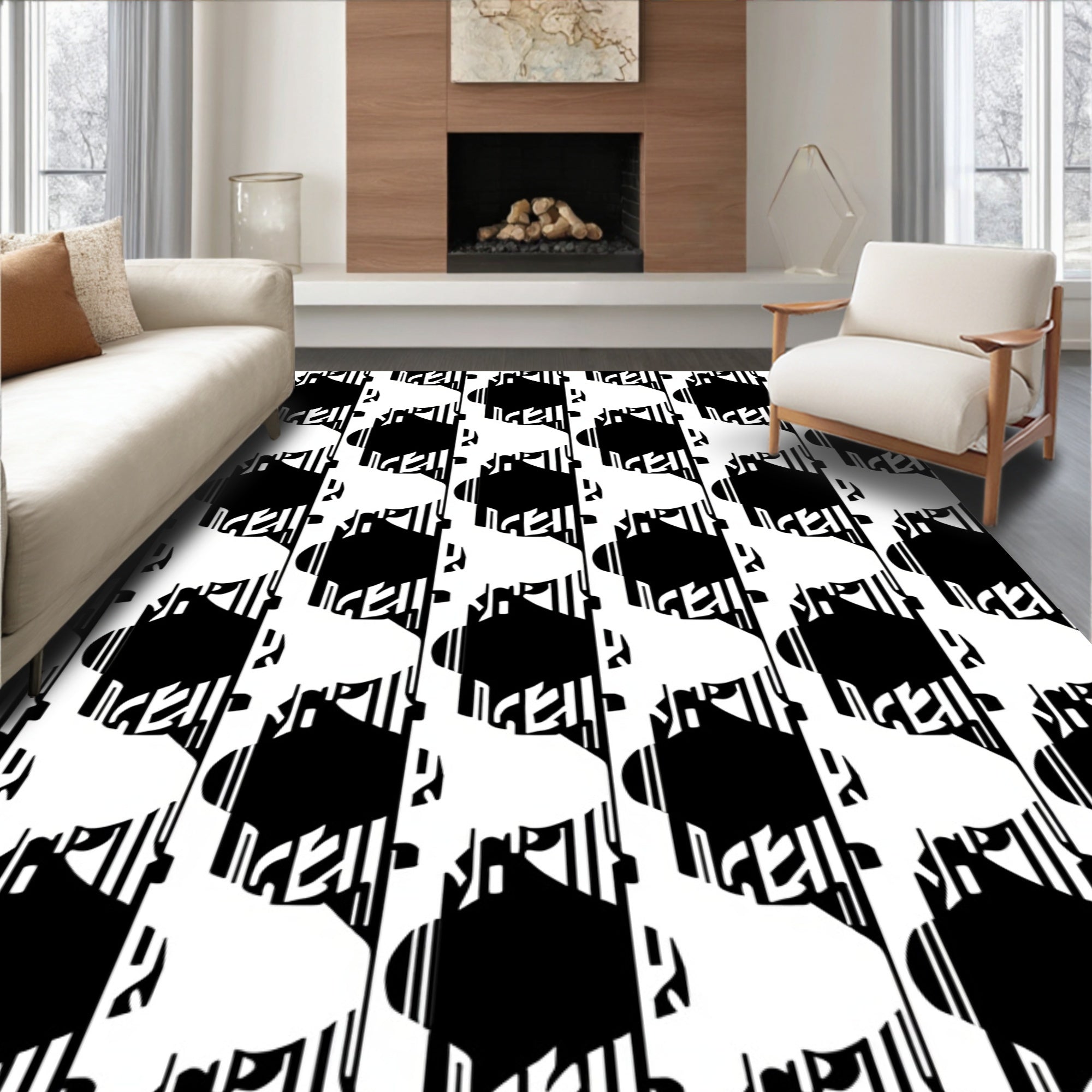 Buffalo Plaid Revival Interlocking Check (Black) - ODIKA