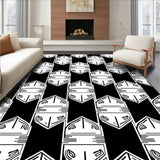 Modern Checkerboard with Art Touches (Black) - ODIKA