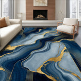 Luxurious Textured Wave Design(Blue)