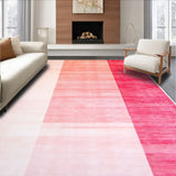 Ultra Soft Area Rug, Non Slip, Stain Resistant, Washable Area Rugs for Living Room, Bedroom, ombre faux wool nursery(Pink)