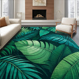 Tropical Oasis with Lush Green Leaf and Charm(Green)
