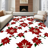 Vintage Poinsettia Bloom with Classic Yuletide Artistry(Red)