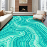 Rippling Ocean Tides Flowing Dynamic Nautical Maritime Surf(Blue)