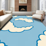 Whimsical Sky Inspired Heavenly Puffy Cushioned Novelty Shaped(Blue)