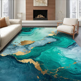 Modern Geometric Gold Accent(Green)