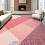 Ultra Soft Area Rug, Non Slip, Stain Resistant, Washable Area Rugs for Living Room, Bedroom, Modern Geometric Blush Pink Reading Nook(Pink)