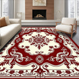 Traditional Damask Paisley Machine Pile (Red)