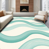 Tranquil Brushstroke Abstract Wave Minimalist Eco Friendly(Ivory)