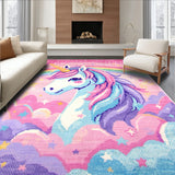 Pastel Unicorn Rainbow for Girls Nursery(Red)