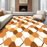 Hexagonal Honeycomb Mosaic with Gradient Ombre Effects (White)