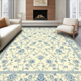 Timeless Damask Elegance Area with Beige Willow Design(Beige)