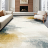 Estrella Collection Eclectic Ink Wash Abstract Area(White)