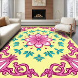 Blossoming Spring Garden Floral Medallion(Yellow)