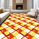 Harvest Plaid Interlocking Lattice with Bold Autumn Tones(Yellow)