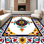 Rosa Garden Interlocking Botanical Medallion with Vintage Motifs (Yellow) - ODIKA